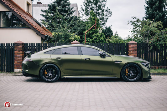 Heck Ansatz Flaps Diffusor für Mercedes-AMG GT 63 S 4-Door Coupe Aero schwarz matt