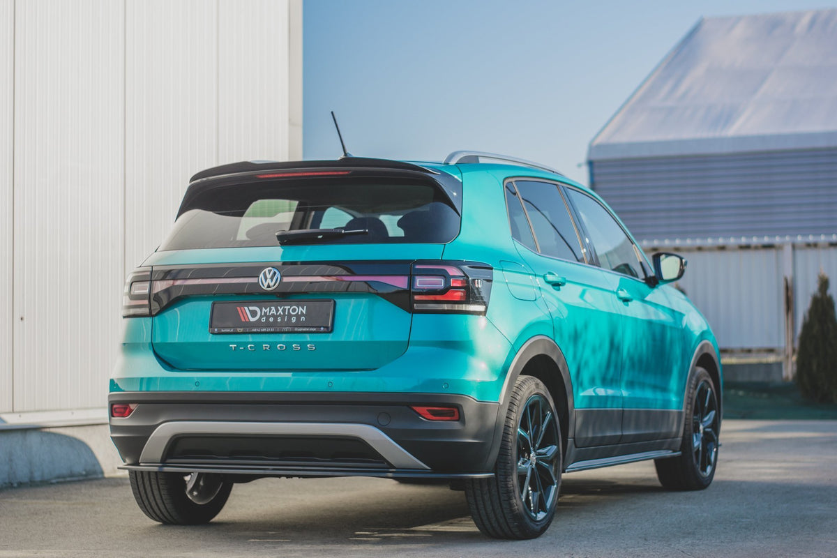 Spoiler CAP für Volkswagen T-Cross schwarz matt