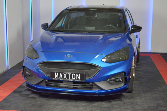 Front Ansatz V.6 für Ford Focus ST / ST-Line Mk4 schwarz Hochglanz