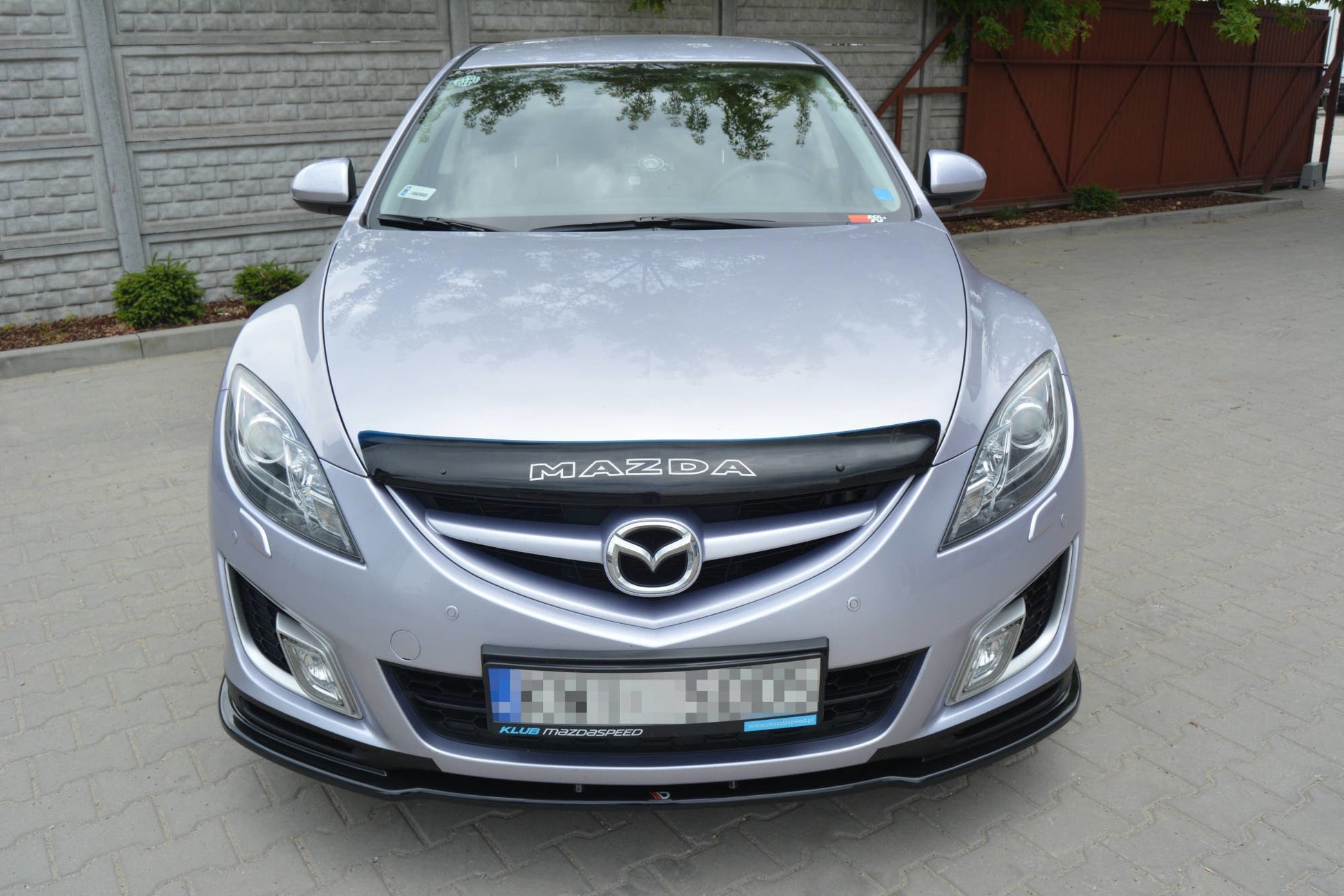 Front Ansatz für MAZDA 6 MK2 SPORT HATCH (GH-SERIES) vor Facelift schwarz matt
