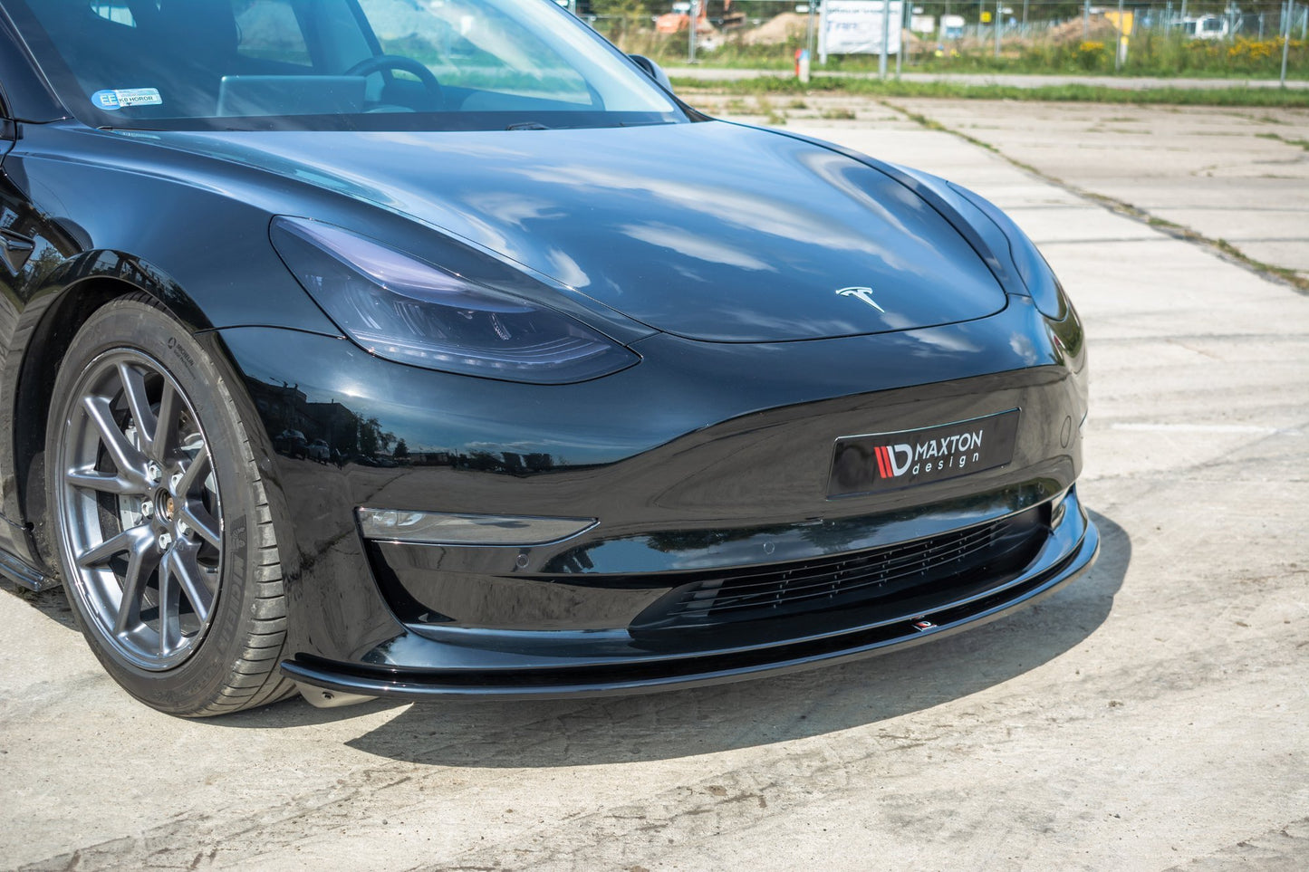 Front Ansatz für Tesla Model 3 Carbon Look