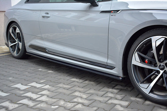 Seitenschweller Ansatz für Audi RS5 F5 Coupe schwarz matt
