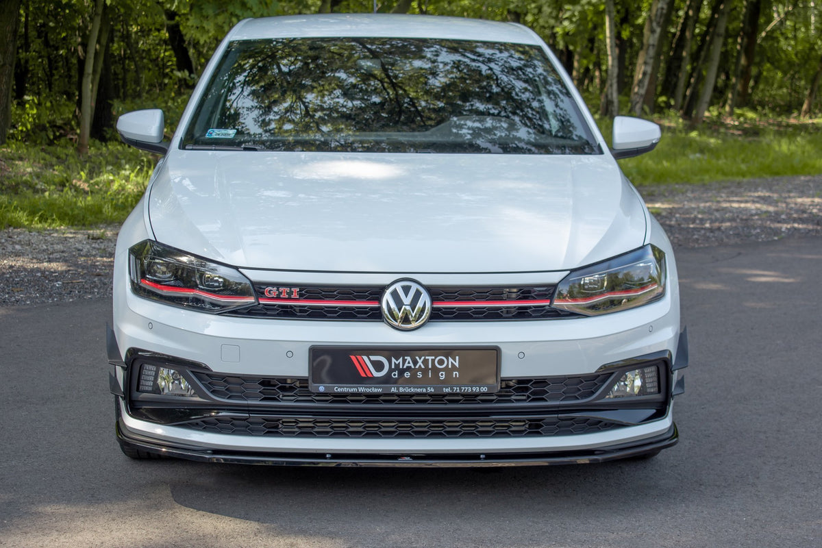 Front Ansatz V.1 für VW POLO MK6 GTI schwarz matt