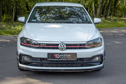 Front Ansatz V.1 für VW POLO MK6 GTI schwarz matt