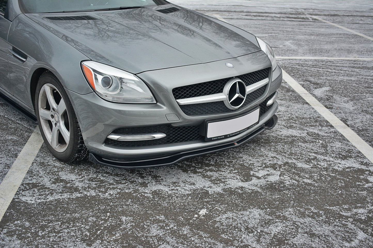 Front Ansatz V.1 für Mercedes SLK R172  schwarz Hochglanz
