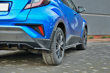 Heck Ansatz Flaps Diffusor für TOYOTA C-HR  schwarz Hochglanz
