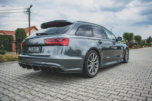 Spoiler CAP für Audi S6 / A6 S-Line C7 Avant Carbon Look