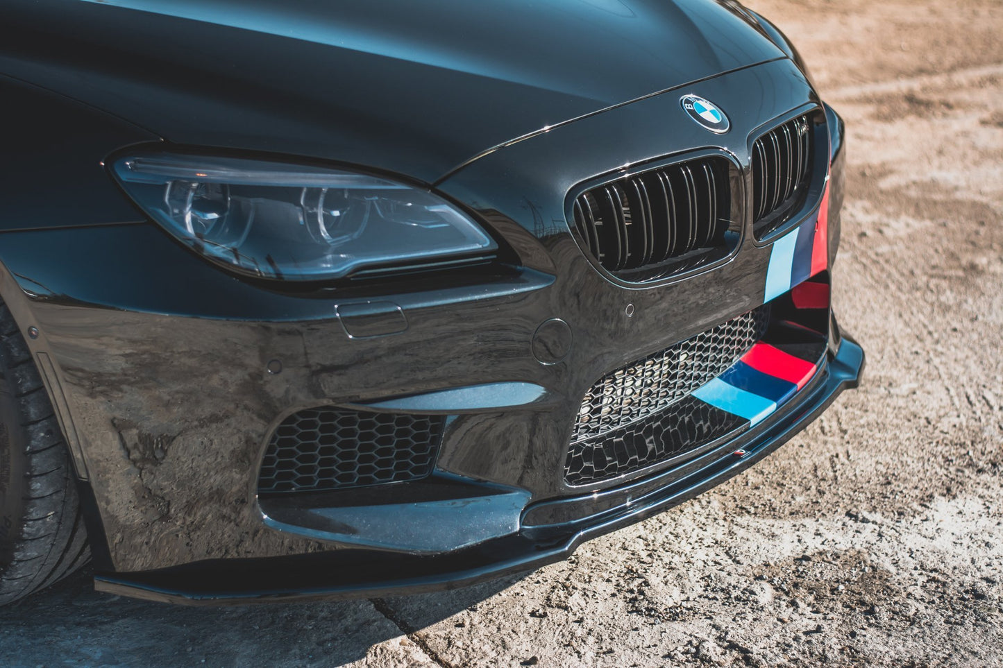 Front Ansatz V.2 für BMW M6 F06 Gran Coupe schwarz matt