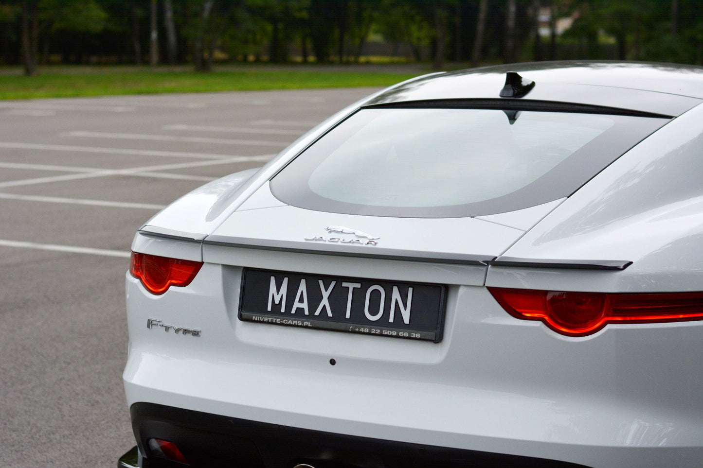Spoiler CAP für JAGUAR F-TYPE schwarz Hochglanz