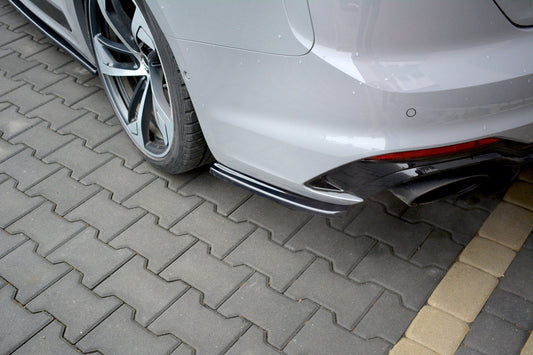 Heck Ansatz Flaps Diffusor für Audi RS5 F5 Coupe  Carbon Look