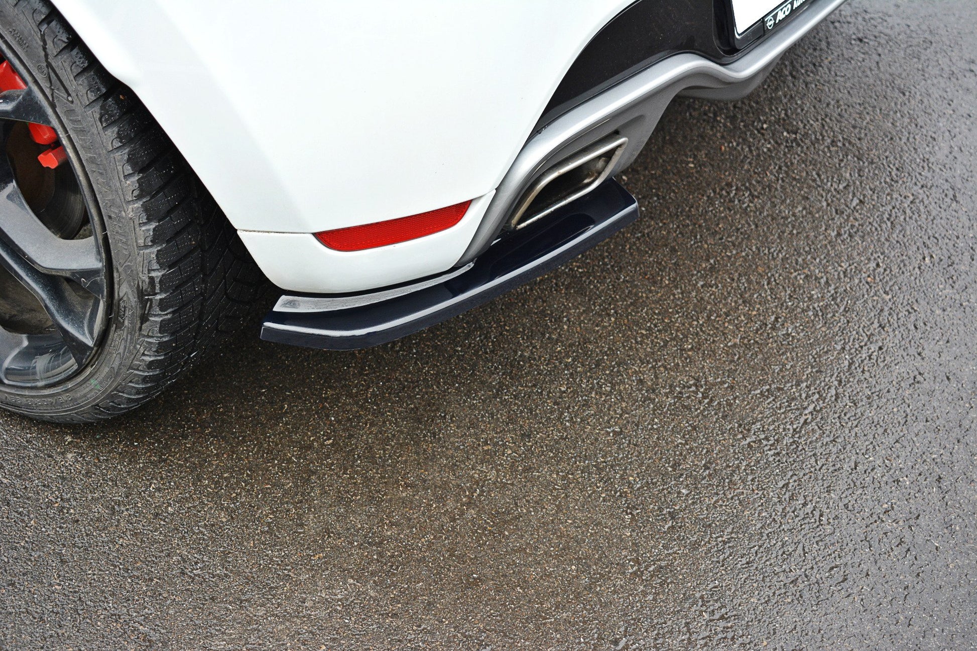 Heck Ansatz Flaps Diffusor für RENAULT CLIO MK4 RS  Carbon Look