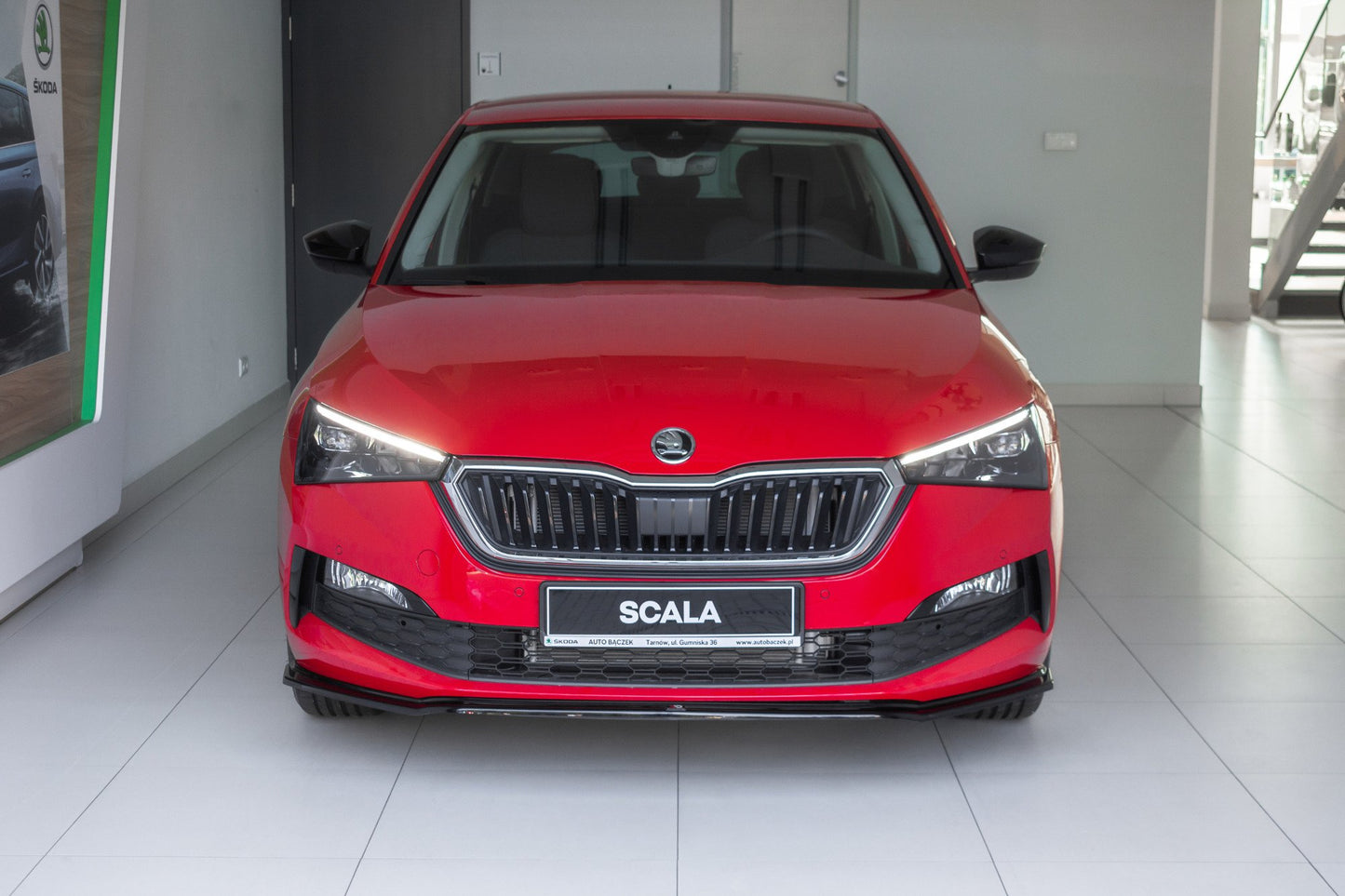 Front Ansatz V.3 für Skoda Scala schwarz Hochglanz