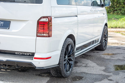 Seitenschweller Ansatz für Volkswagen T6 schwarz matt