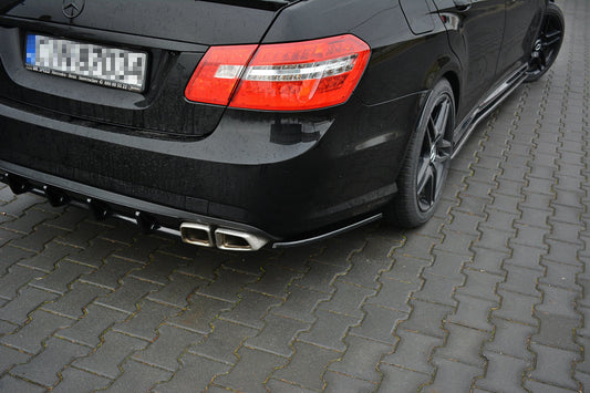 Heck Ansatz Flaps Diffusor für Mercedes E63 AMG W212  schwarz matt
