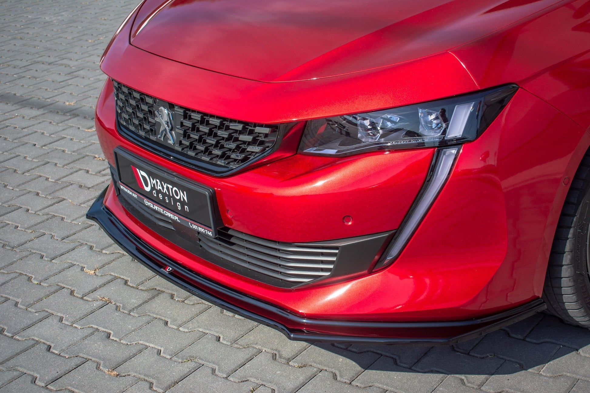 Front Ansatz V.2 für Peugeot 508 Mk2 schwarz matt