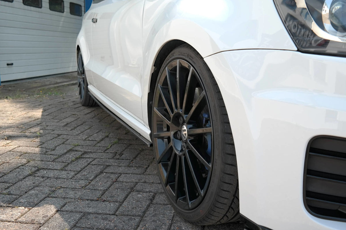Seitenschweller Ansatz für VOLKSWAGEN POLO MK5 R WRC Carbon Look