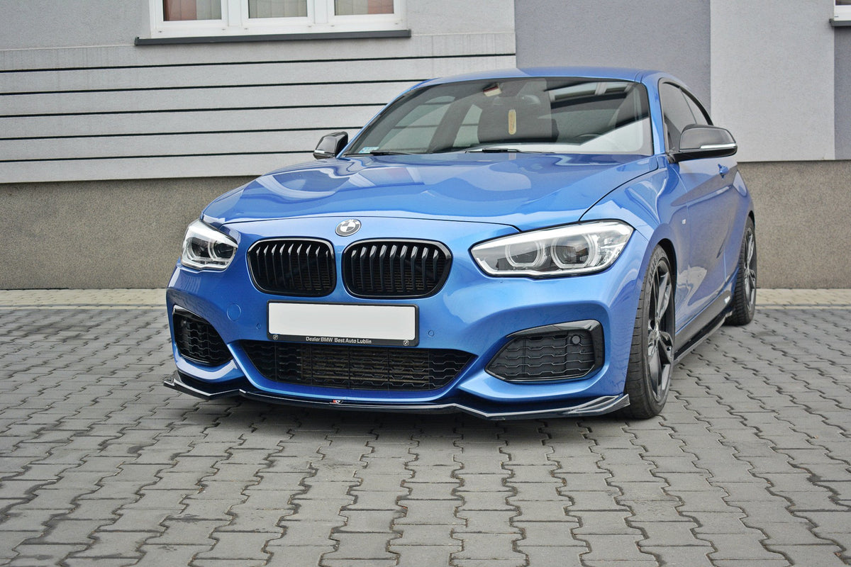 Front Ansatz V.2 für BMW 1er F20/F21 M-Power schwarz matt