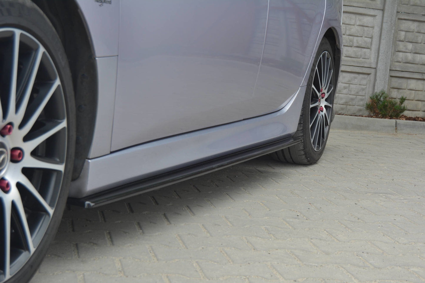 Seitenschweller Ansatz für MAZDA 6 MK2 SPORT HATCH (GH-SERIES) vor Facelift Carbon Look