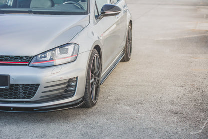Seitenschweller Ansatz für V.2 für VW Golf 7 GTI (verengen) Carbon Look