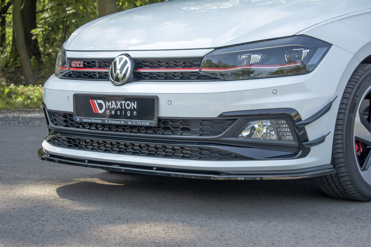 Front Ansatz V.1 für VW POLO MK6 GTI schwarz matt