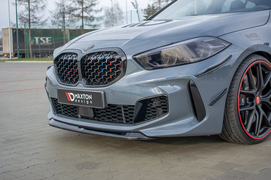 Front Ansatz V.2 für BMW 1er F40 M-Paket/ M135i  schwarz Hochglanz