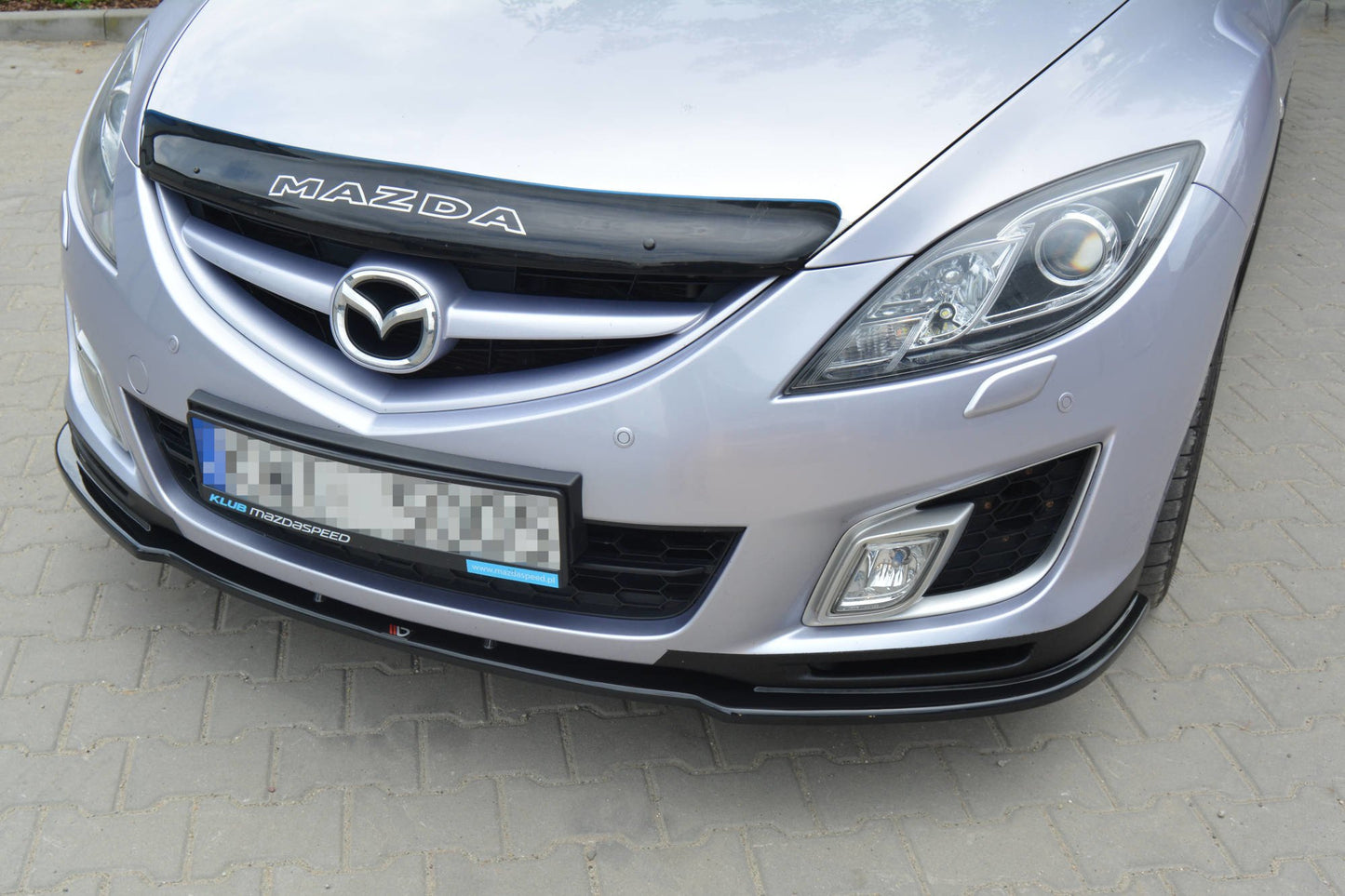 Front Ansatz für MAZDA 6 MK2 SPORT HATCH (GH-SERIES) vor Facelift schwarz matt