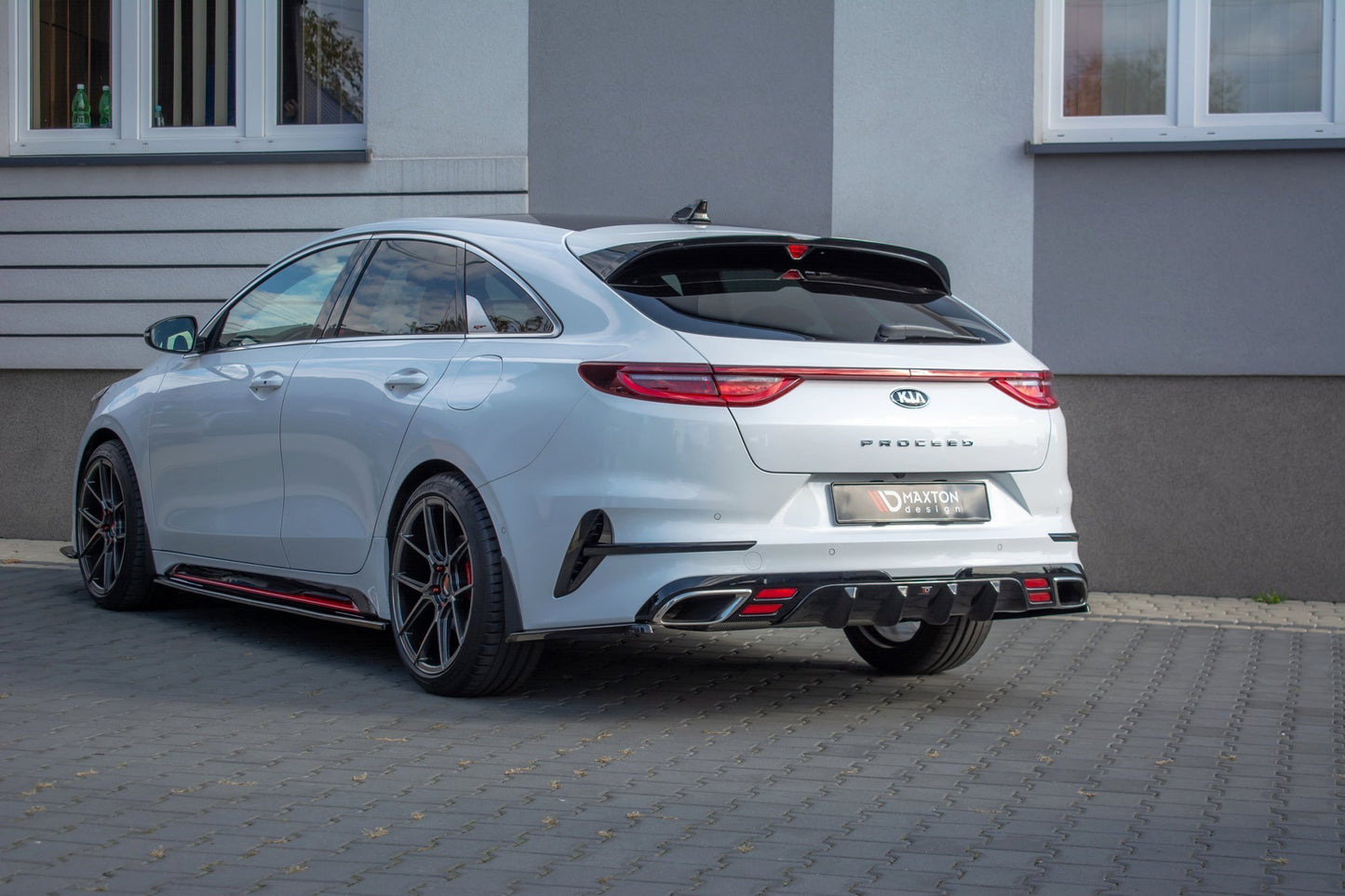 Diffusor Heck Ansatz für Kia ProCeed GT Mk 3 schwarz matt