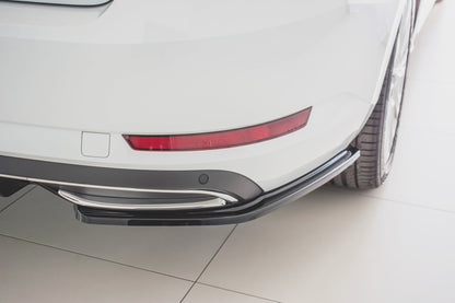 Heck Ansatz Flaps Diffusor für Skoda Superb Mk3 FL Hatchback / Kombi schwarz matt