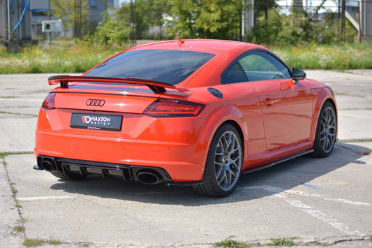 Heck Ansatz Flaps Diffusor für Audi TT RS 8S Carbon Look