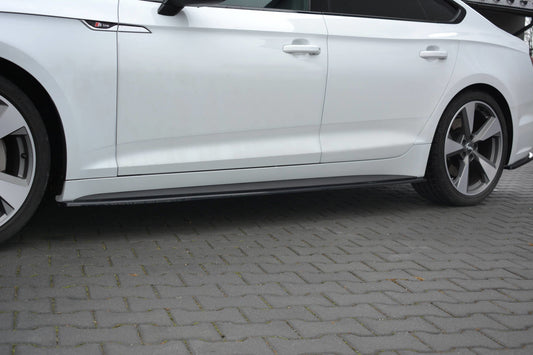 Seitenschweller Ansatz für Audi S5 / A5 S-Line F5 Sportback  Carbon Look