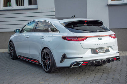 Seitenschweller Ansatz für Kia ProCeed GT Mk3 Carbon Look
