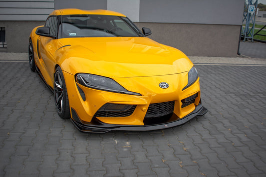 Front Ansatz V.1 für Toyota Supra Mk5 schwarz Hochglanz