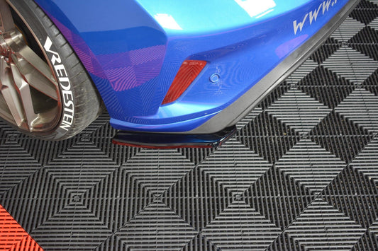 Heck Ansatz Flaps Diffusor V.1 für Ford Focus ST-Line schwarz matt