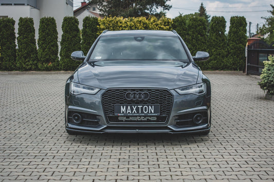 Front Ansatz für Audi S6 / A6 S-Line C7 FL  schwarz matt