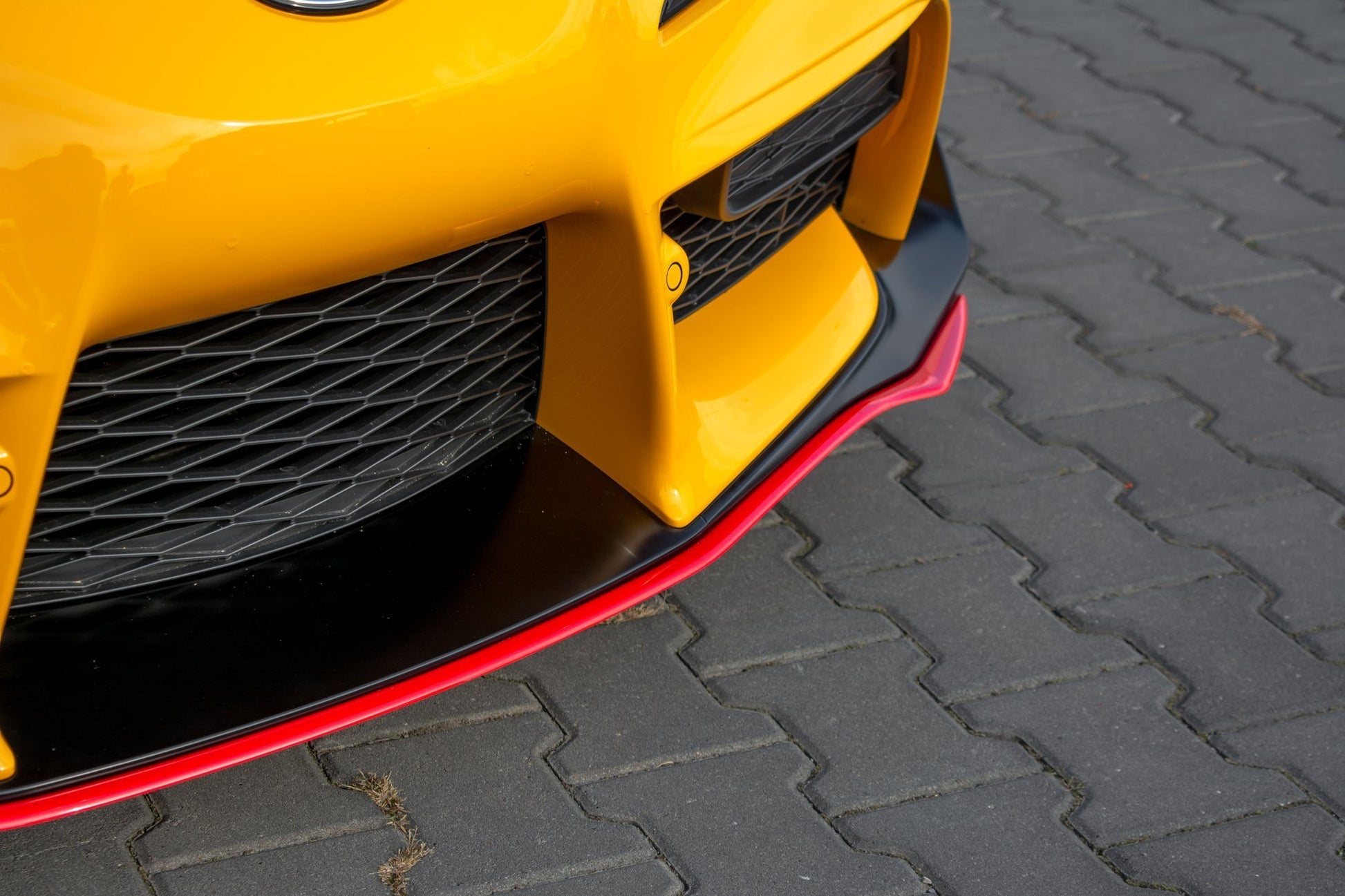 Front Ansatz V.3 für Toyota Supra Mk5 schwarz Hochglanz