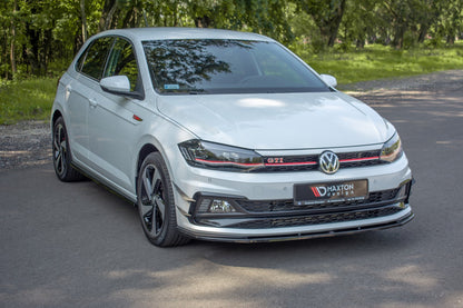 Front Ansatz V.1 für VW POLO MK6 GTI schwarz matt