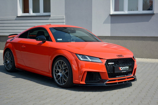 Front Ansatz V.2 für Audi TT RS 8S schwarz Hochglanz