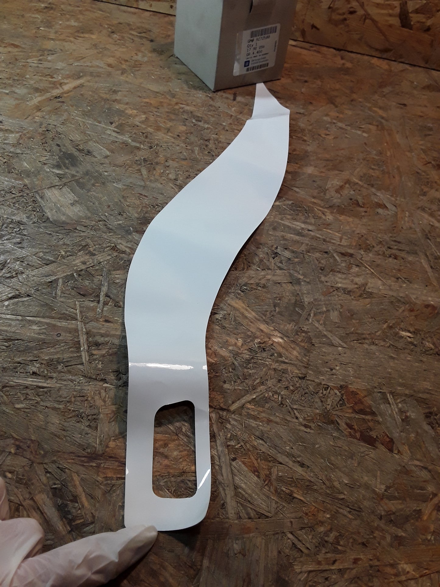 Original GM Opel Folienschild Kotflügel links casablancaweiss 9272588 Astra H