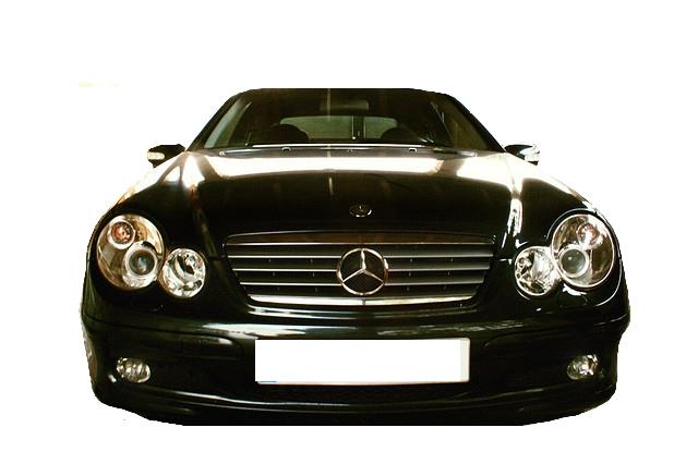 Mercedes C203 Sportcoupe Klarglas Scheinwerfer 01-04 DE-Linse