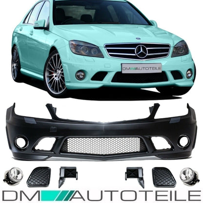 Mercedes W204 S204 Front Stoßstange vorne Kiemen ohne PDC +Zubehör für C63 AMG