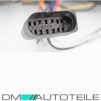 Mercedes W204 Scheinwerfer Set Schwarz Bj 11-14 H7/H1 Lightbar TFL Technik+LED Blinker