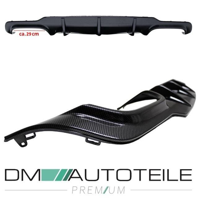 Carbon Glanz Heckdiffusor passt für Mercedes C W204 S204 4 Rohr Facelift AMG Line nicht C63 11-14