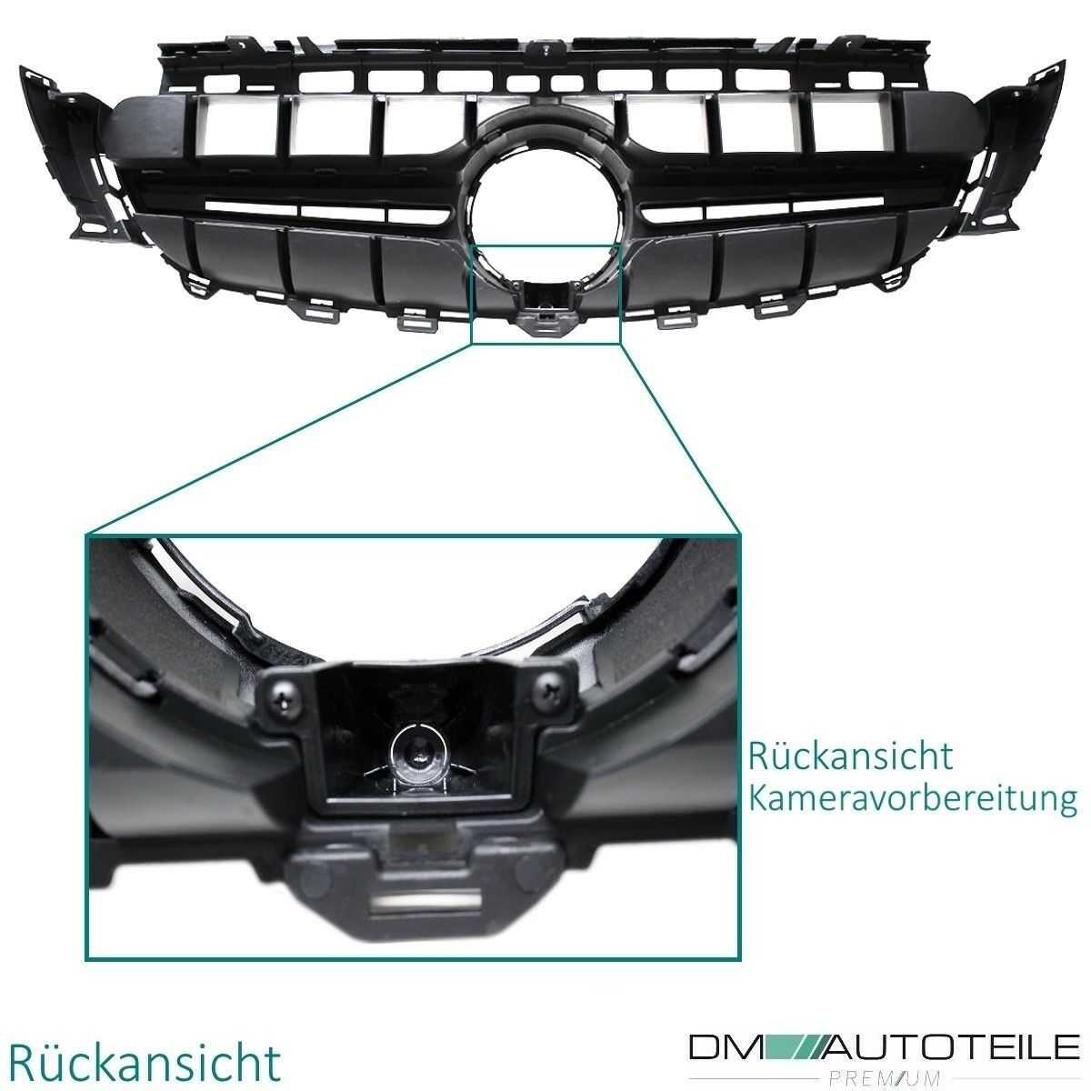 Sport Edition Kühlergrill Schwarz Glanz +Original Stern lackiert passt für Mercedes E Klasse W213 S213 C238 A238 ab 2016 n...