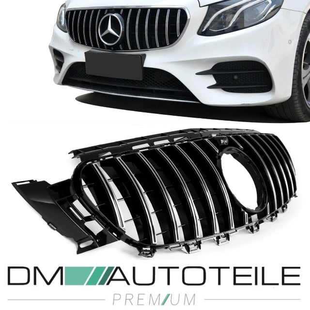Set Sport-Panamericana Kühlergrill Chrom +Stern passt für Mercedes E-Klasse W213 S213 Mopf ab 2016
