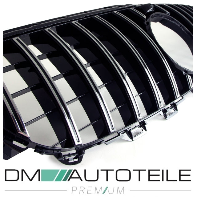 Set Sport-Panamericana Kühlergrill Chrom +Stern passt für Mercedes E-Klasse W213 S213 Mopf ab 2016