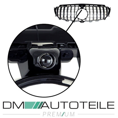 Set Sport-Panamericana Kühlergrill Chrom +Stern passt für Mercedes E-Klasse W213 S213 Mopf ab 2016