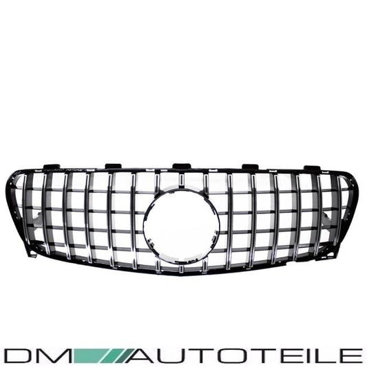 Sport-Kühlergrill für Panamericana GT Chrom Schwarz passt für Mercedes GLA X156 Mopf ab 2017