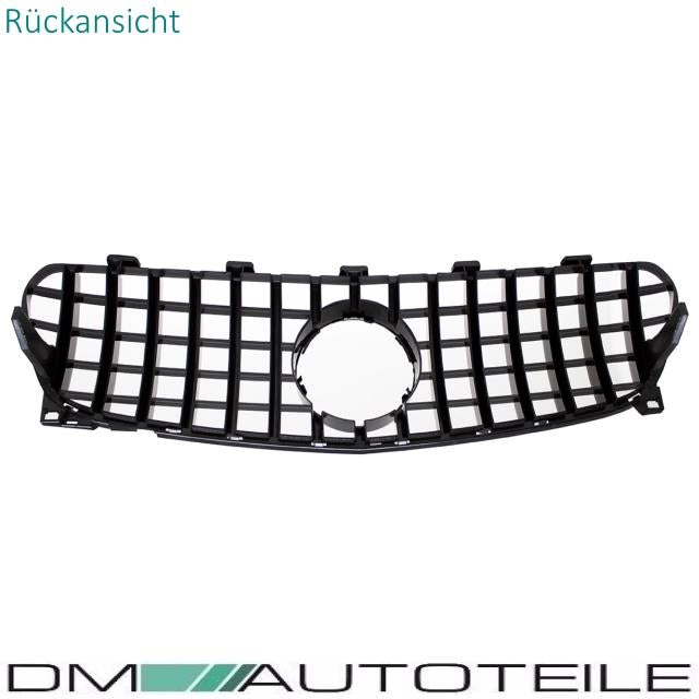 Set Sport-Panamericana Kühlergrill Chrom Schwarz +Stern passt für Mercedes GLA X156 Mopf ab 2017