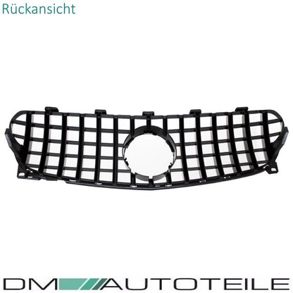 Set Sport-Panamericana Kühlergrill Chrom Schwarz +Stern passt für Mercedes GLA X156 Mopf ab 2017