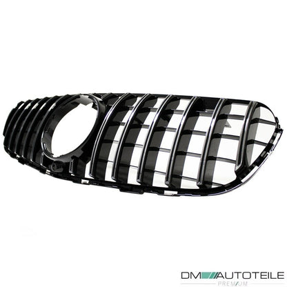 Sport-Kühlergrill für Panamericana GT Schwarz Chrom passend für Mercedes GLC X253 Bj ab 2015